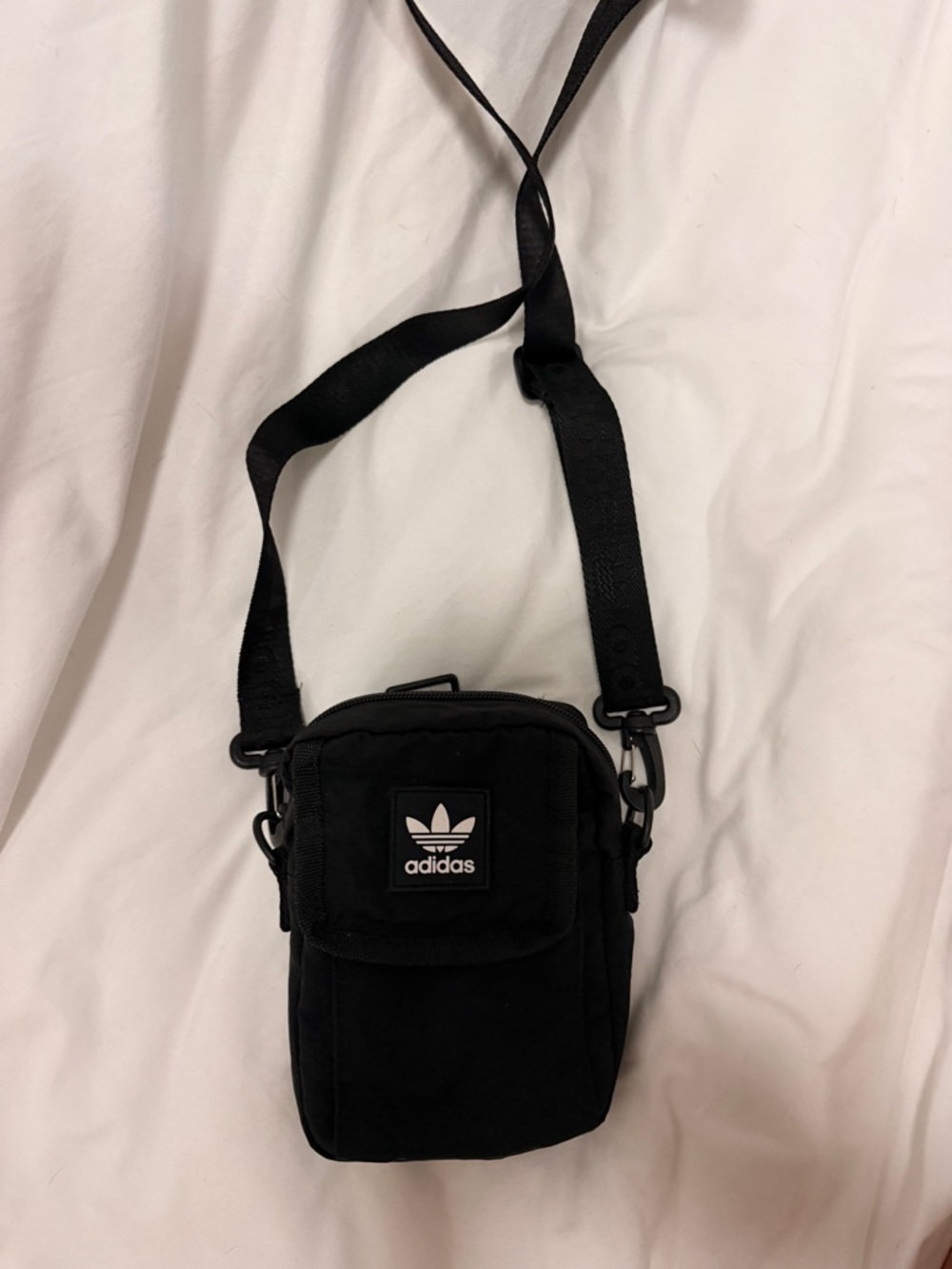 Adidas Black Trefoil Mini Crossbody Bag